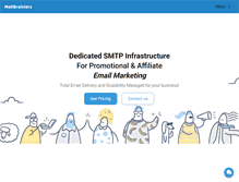 Tablet Screenshot of mailbrainiers.com